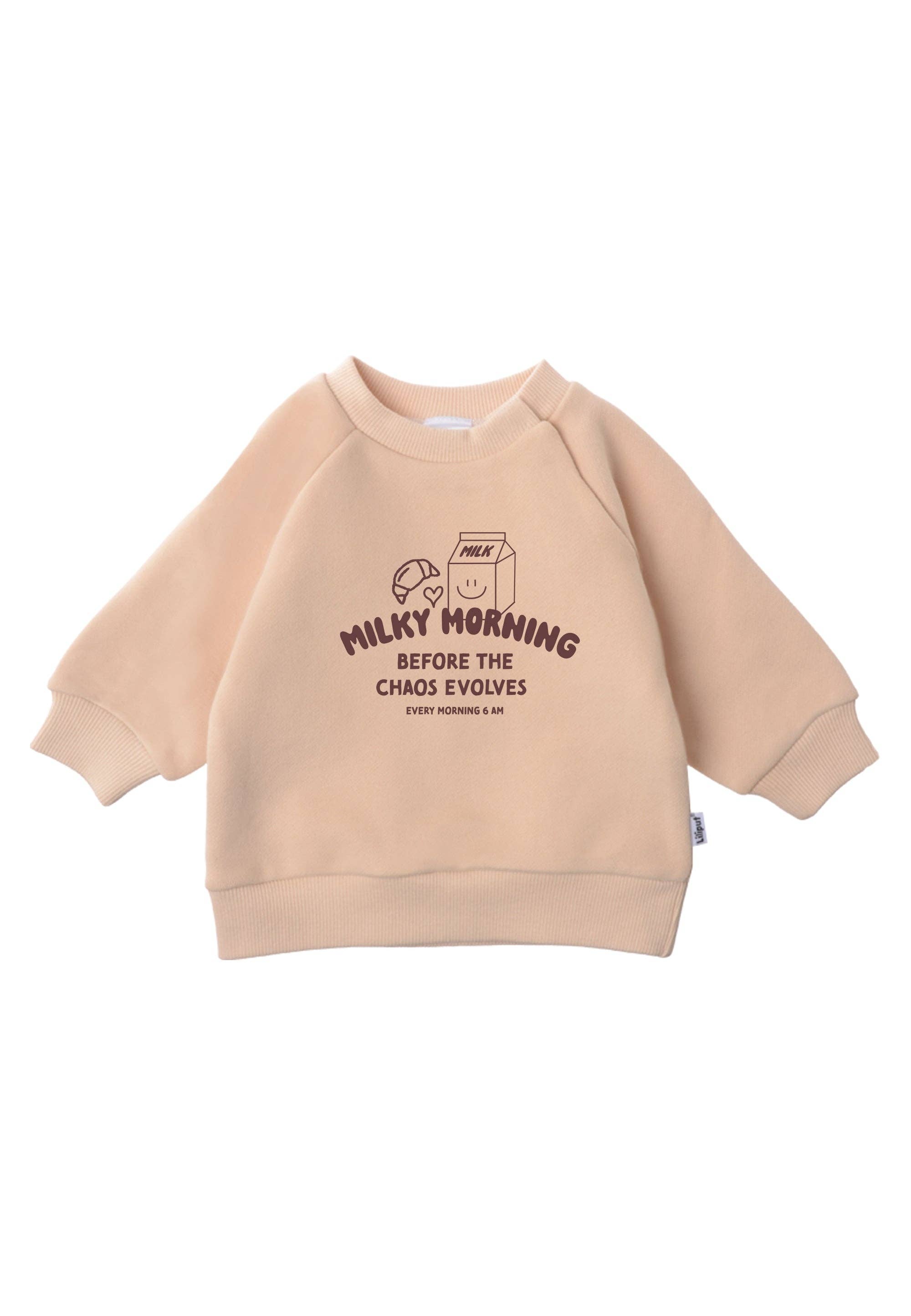 Liliput - Wholesale Sweatshirt – Baby - Milky Morning Sweatshirt beige Mini and Me Edition2