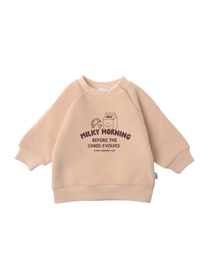 Liliput - Wholesale Sweatshirt – Baby - Milky Morning Sweatshirt beige Mini and Me Edition2