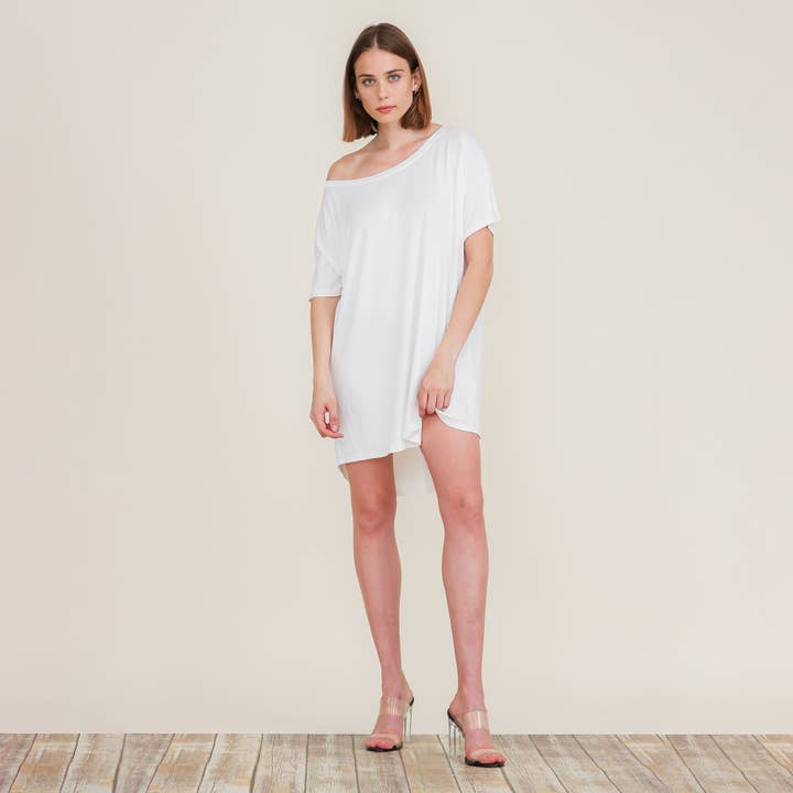 ROLYPOLY - Wholesale Dress - Women's - Loose T Shirts Home Short Shirt Mini Dresses Tunic