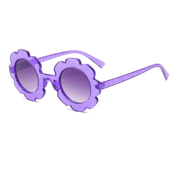 Little Trendy - Wholesale Sunglasses - Kids - Kids Toddler Gradient color cute sunflower Sunglasses5