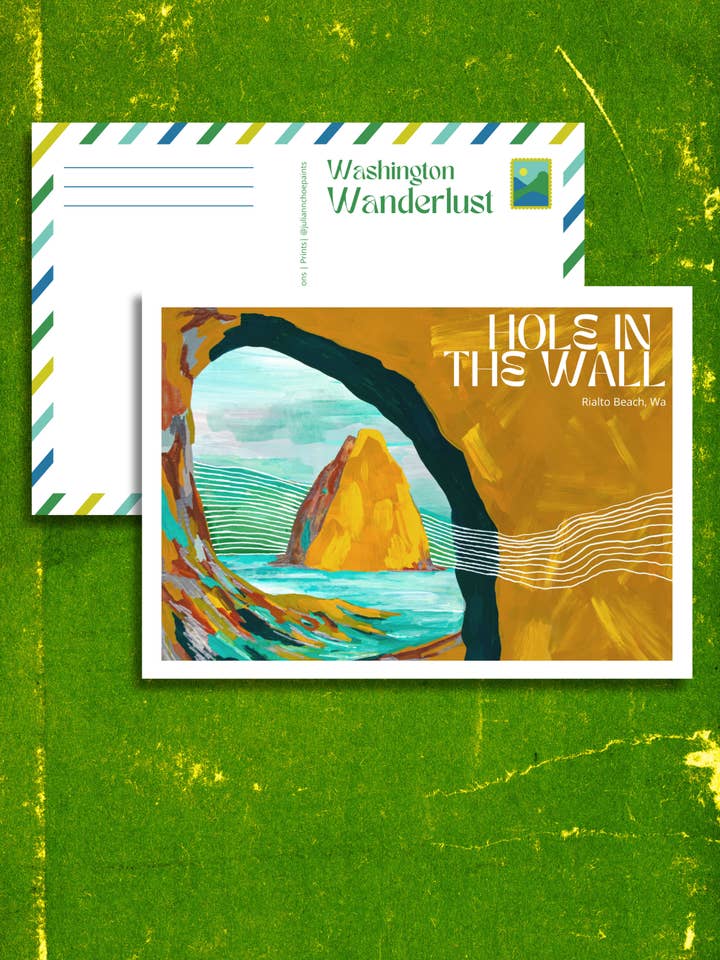 Ansichtkaart van het Olympisch Nationaal Park met gat in de muur voor wholesale door Juliann Choe