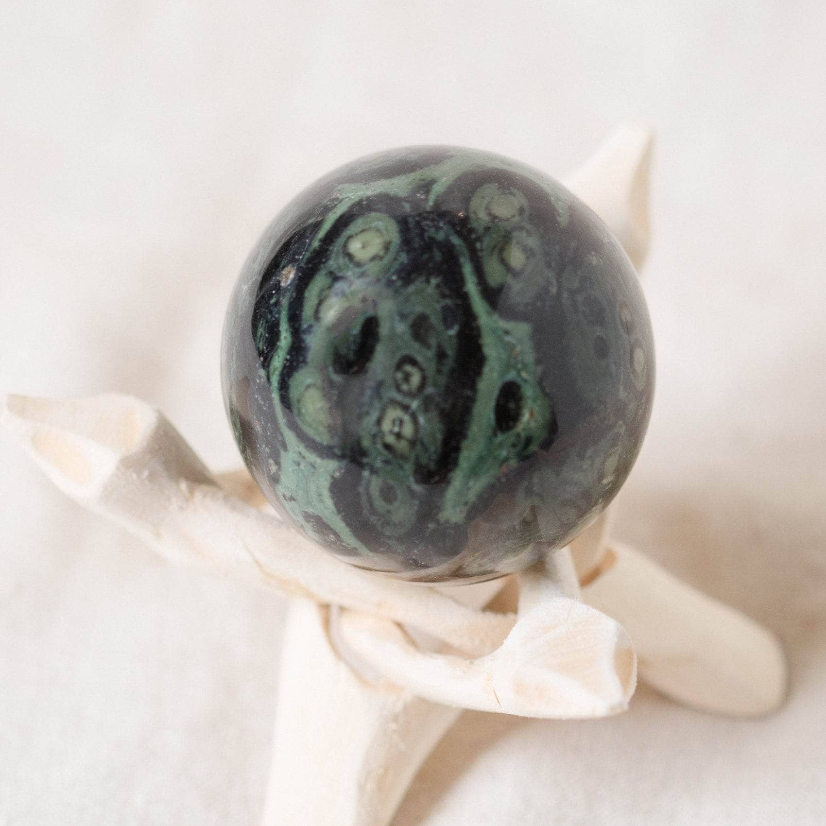 Tiny Rituals - Wholesale Spiritual Stone/Crystal - Kambaba Jasper Sphere - AAA Premium Quality58