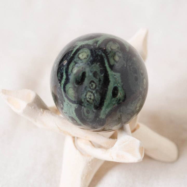 Tiny Rituals - Wholesale Spiritual Stone/Crystal - Kambaba Jasper Sphere - AAA Premium Quality58