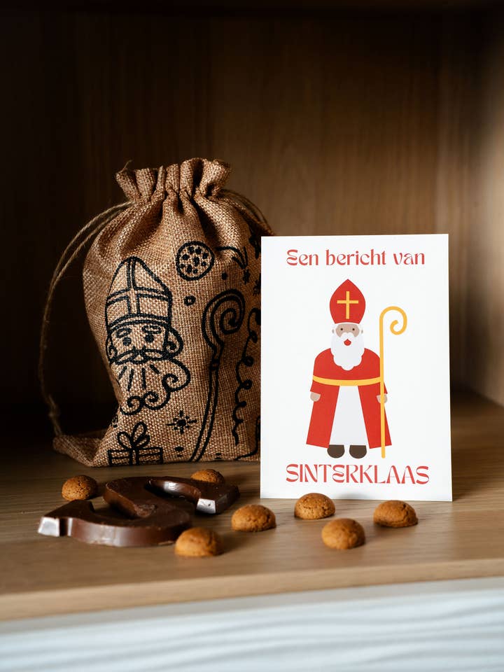 En besked fra Sinterklaas for engroshandel hos MA-NON