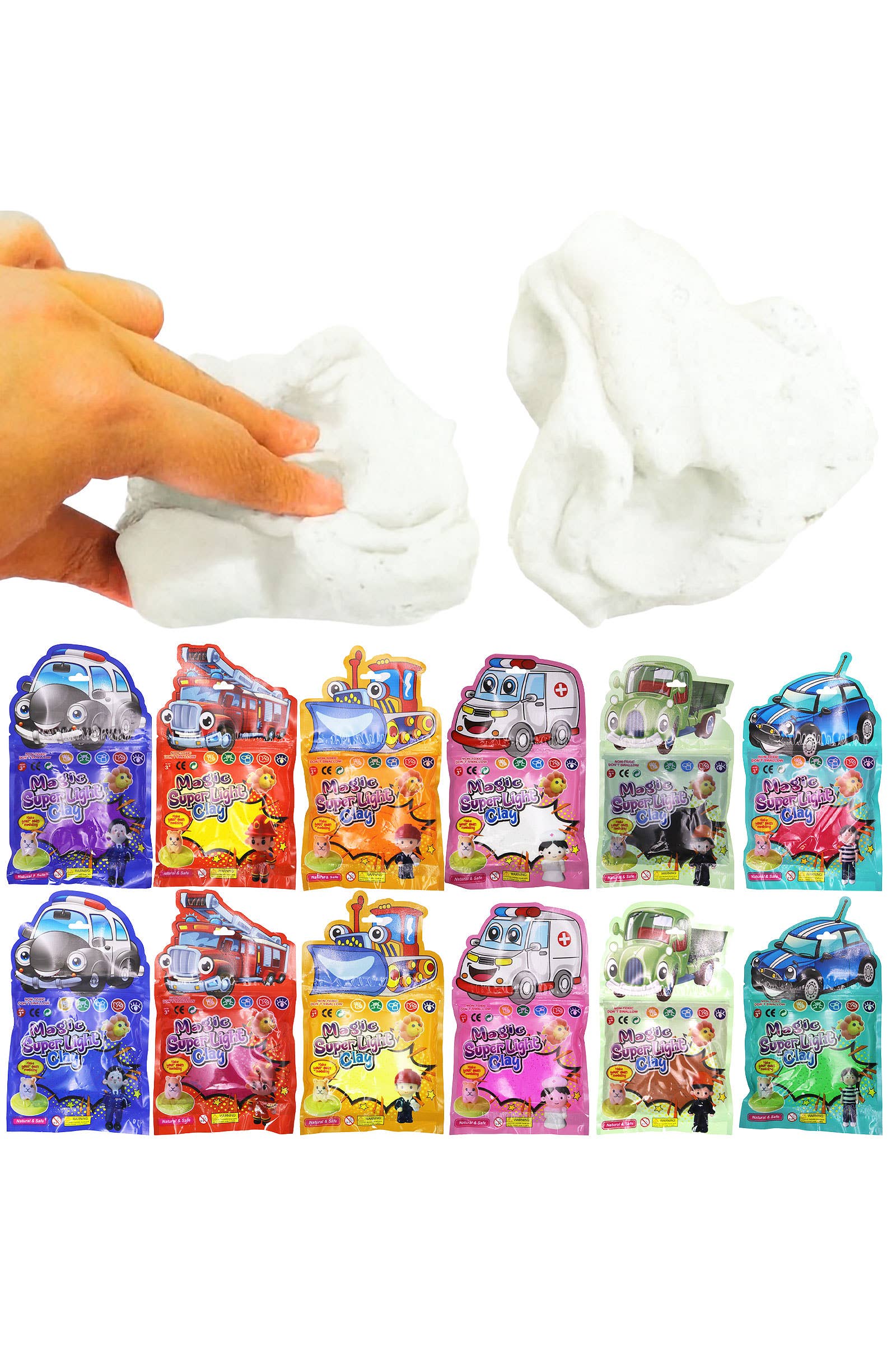 ASSORTITI Pacchetto di Argilla Polimerica Magica Solida Animata per Auto in vendita all'ingrosso su Faire