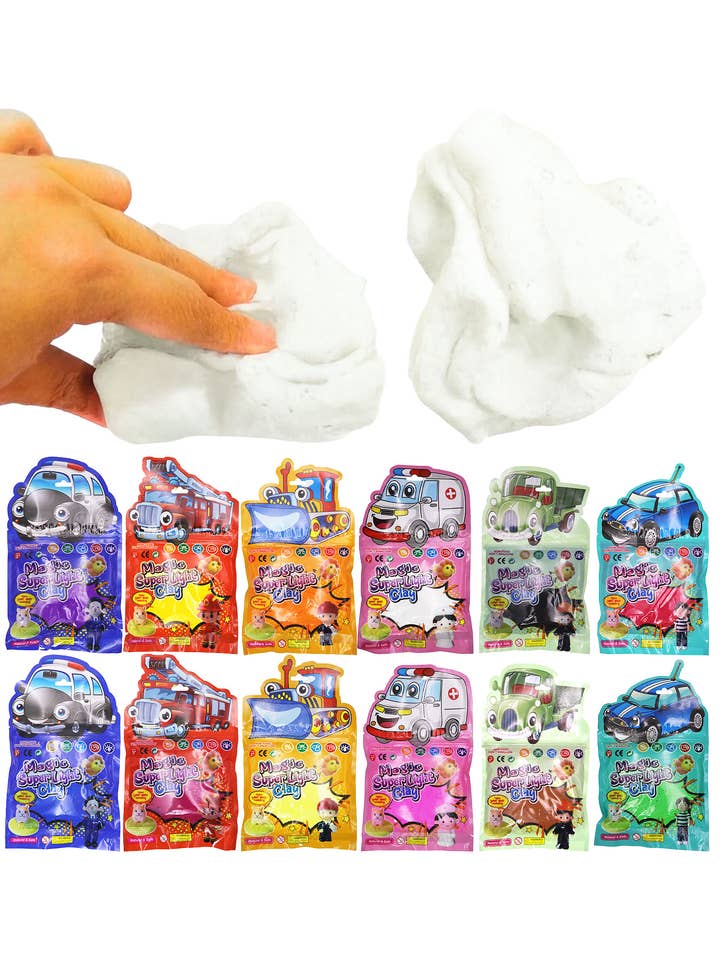 Car Animated Solid Magic Polymer Clay Packet for wholesale by Cap Zone