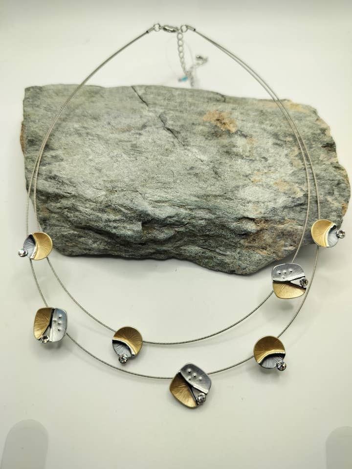 Collana a più strati 37456 per la vendita all'ingrosso da parte di Captiva Blu Jewelry