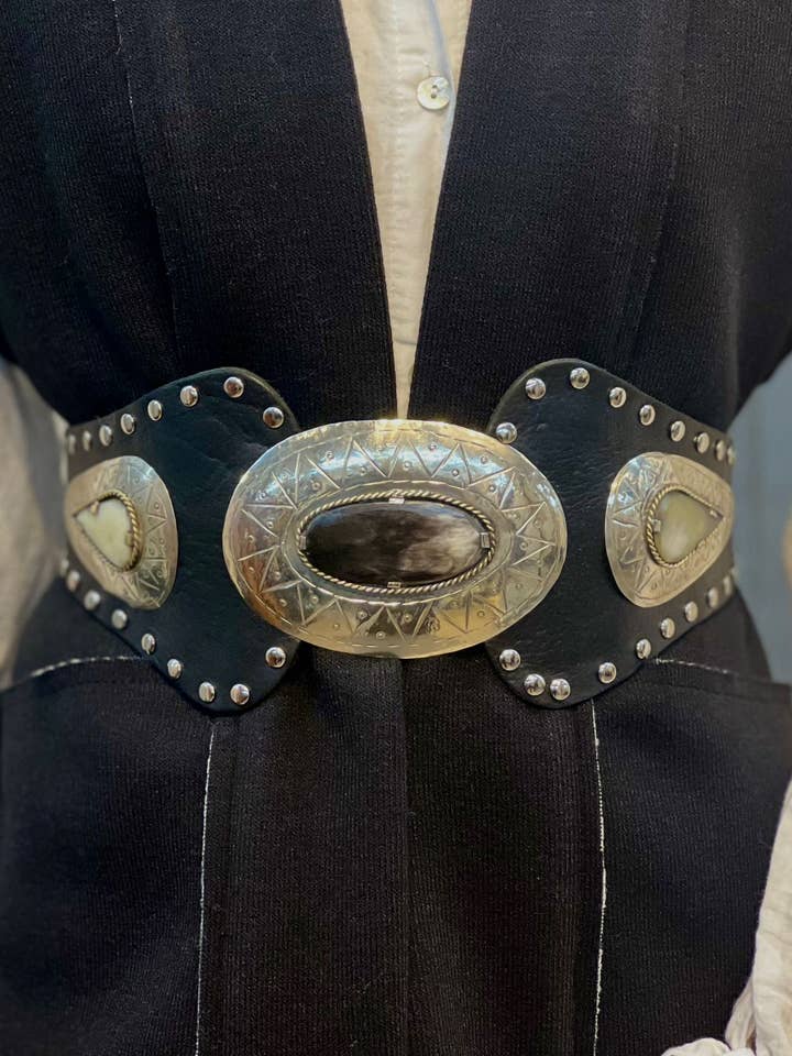 LEATHER BELT WITH DETAILS for wholesale by SWEET MAGIC SHOES & BAGS