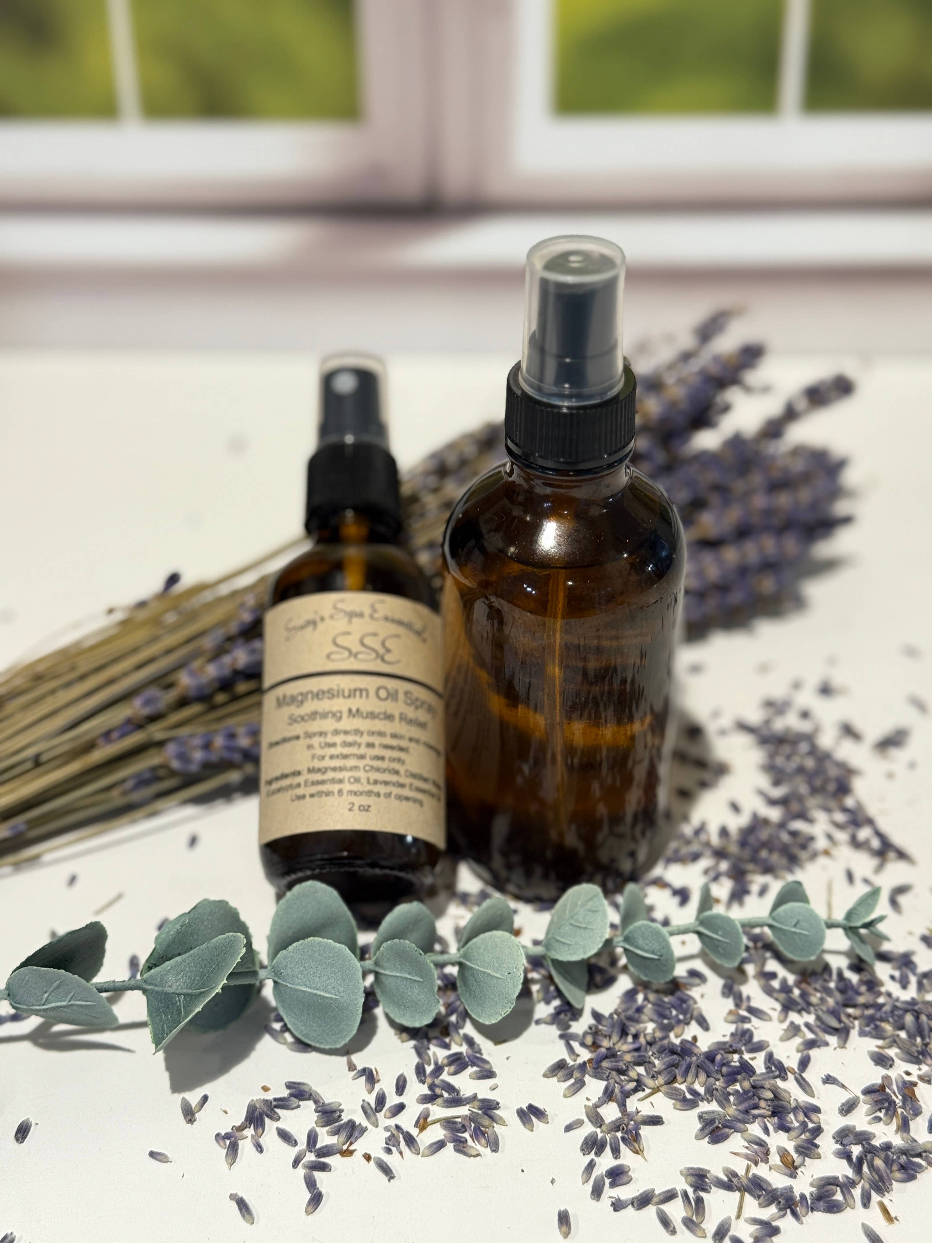 Suzy Spa Essentials - Wholesale Aromatherapy Mist - Magnesium Oil – Lavender + Eucalyptus Muscle & Sleep Spray3