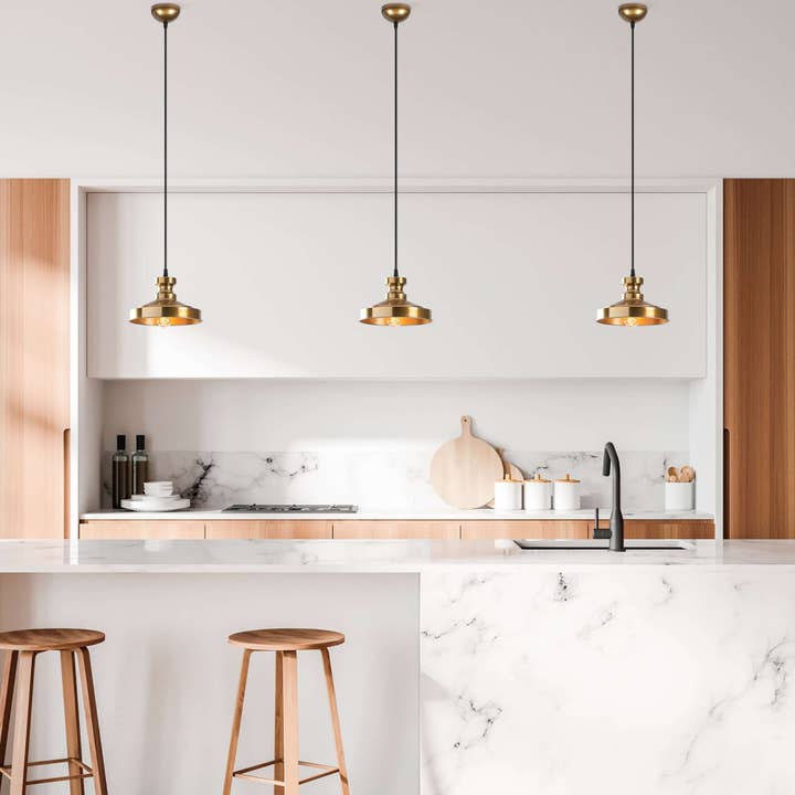 Swift Beacon - Wholesale Chandelier/Hanging Light - Luxe Vintage Brass Pendant3