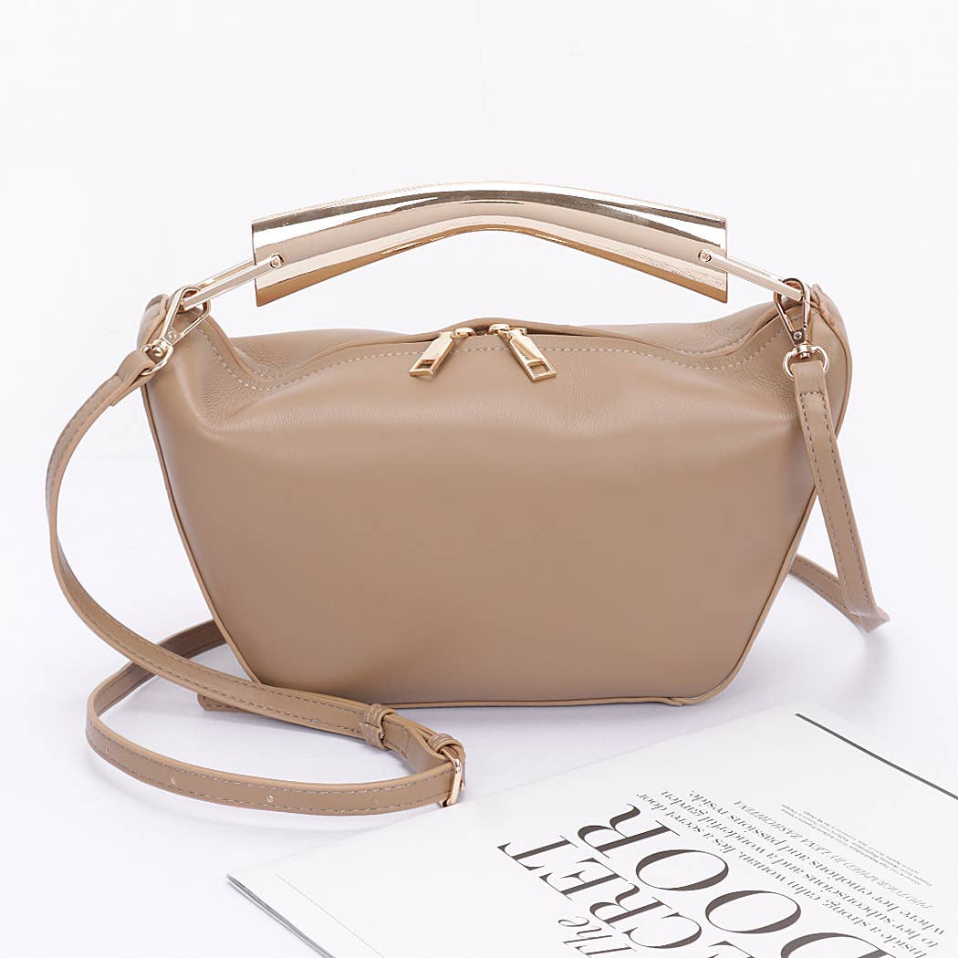 3AM BY H&D ACCESSORIES - Wholesale Clutch Bag - Women's - Faux Leather Metal Handle BAgg
7