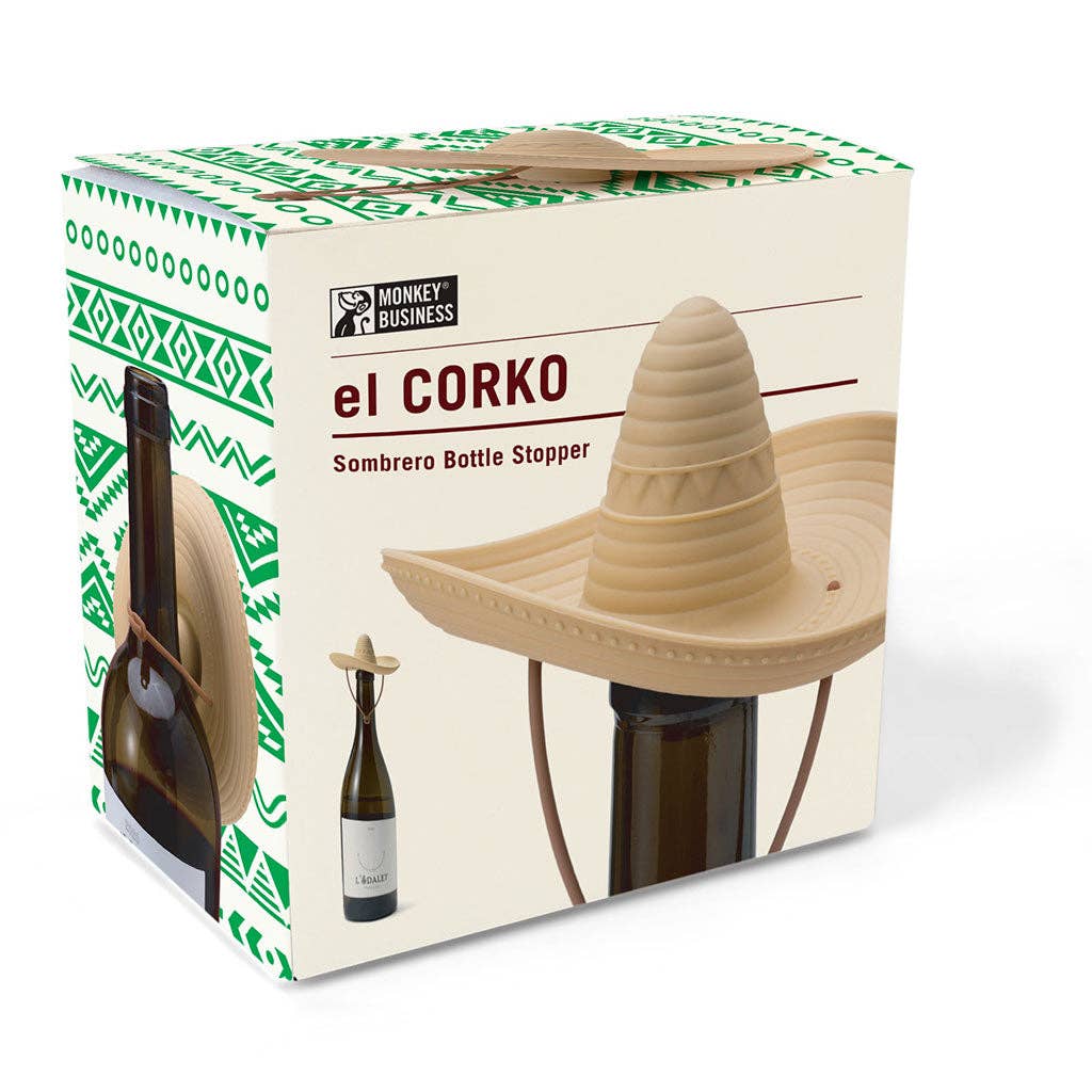 Monkey Business Design USA LLC - Wholesale Wine Stopper - Sombrero Bottle Stopper | el Corko6