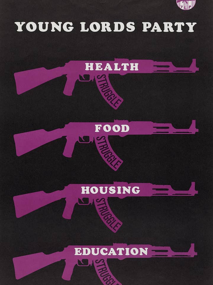 Parti des Jeunes Lords, vers 1969 pour la vente par Flashback Shop