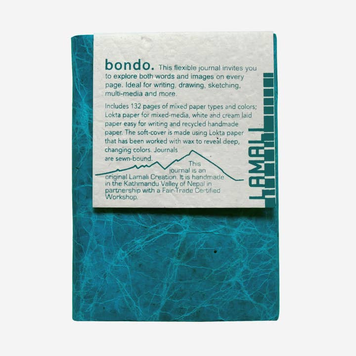 MacPherson's - Wholesale Journal/Diary - LAMALI Bondo Soft-Cover Handmade Journals