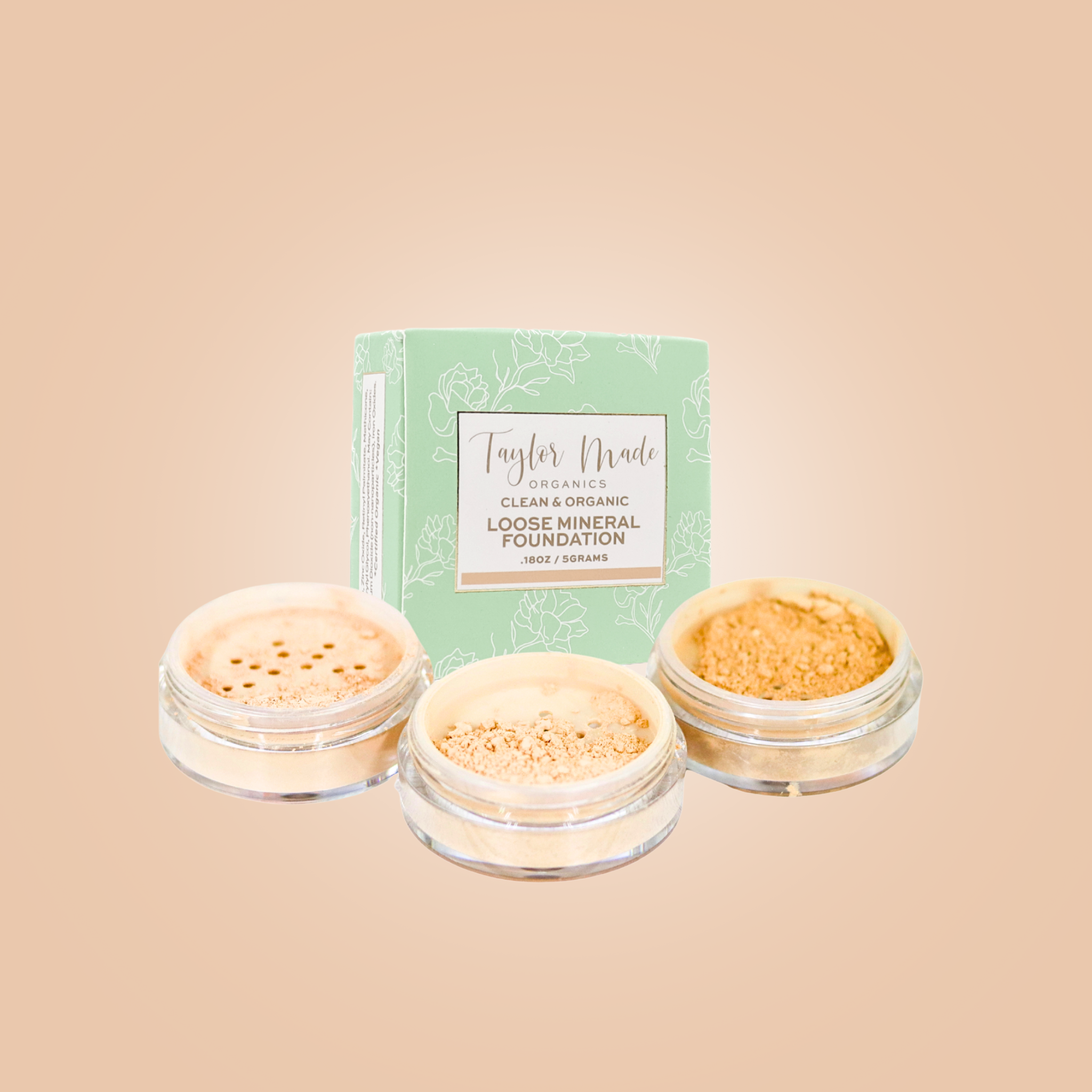 Taylor Made Organics - Vente Fonds de teint - Fond de Teint Minéral Libre – Poudre Mate Légère11