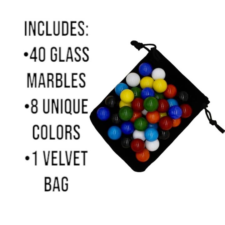 Rustic and Refined Design - Wholesale Board Game - Jokers and Marbles - Board game - 2-8 players - Handmade