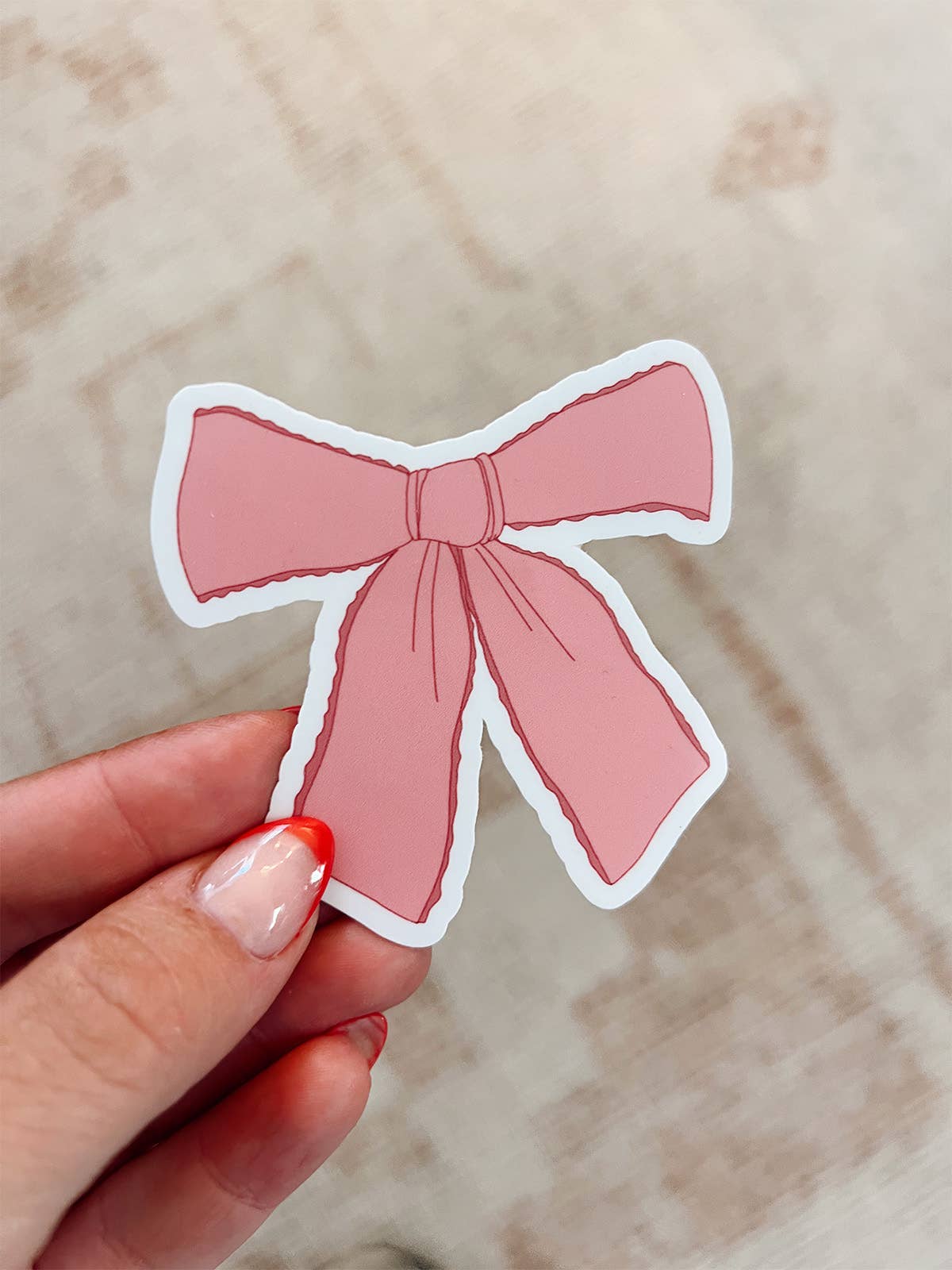 Maddon and Co - Vente Autocollant - Autocollant en vinyle Rose Bow1