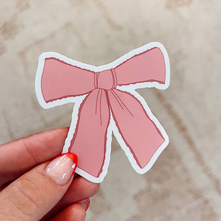 Maddon and Co - Vente Autocollant - Autocollant en vinyle Rose Bow1