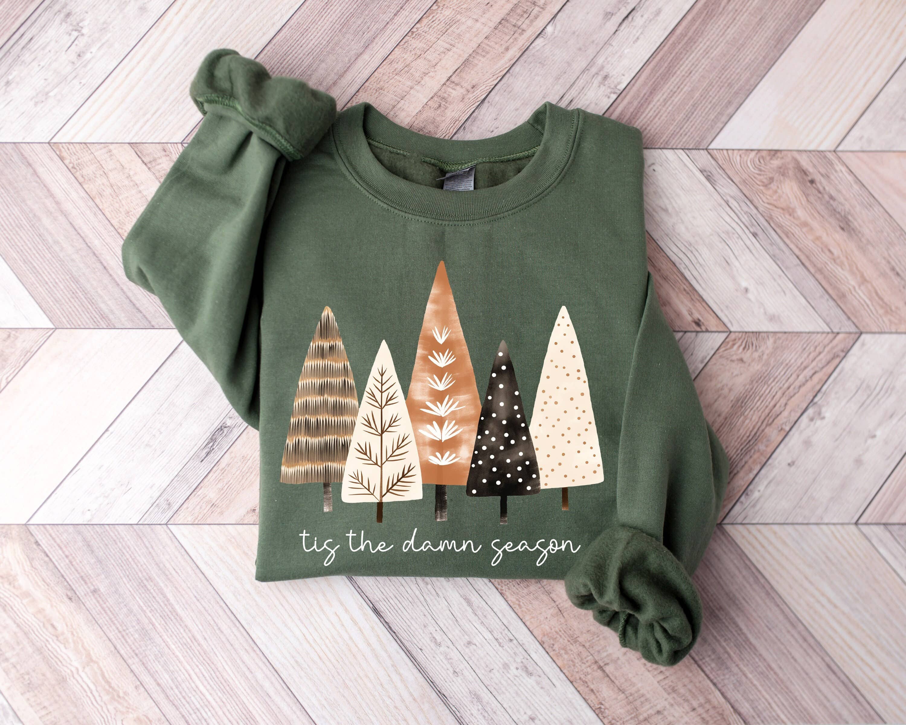 SONDO DESIGN LTD – wholesale T-shirt (graphic) – women's – Tis The Damn Season Sweatshirt, Cozy Christmas Sweatshirt0