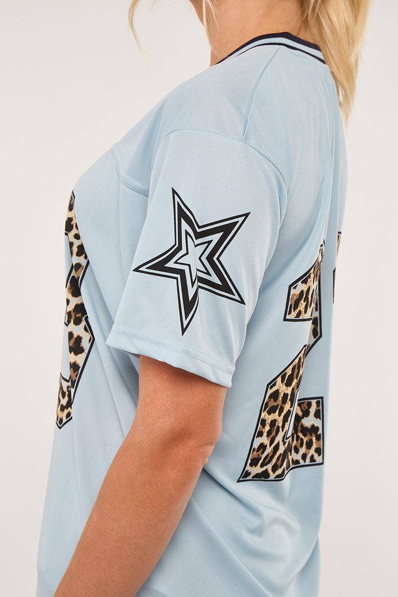 AX Labels - Wholesale Top & Short Set (NOT Loungewear) - Women's - Leopard Print 23 T-Shirt With Shorts Co-ord28