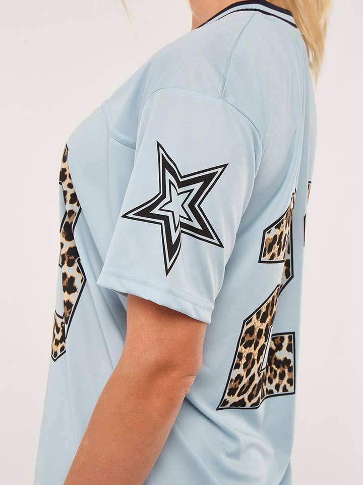 AX Labels - Wholesale Top & Short Set (NOT Loungewear) - Women's - Leopard Print 23 T-Shirt With Shorts Co-ord28