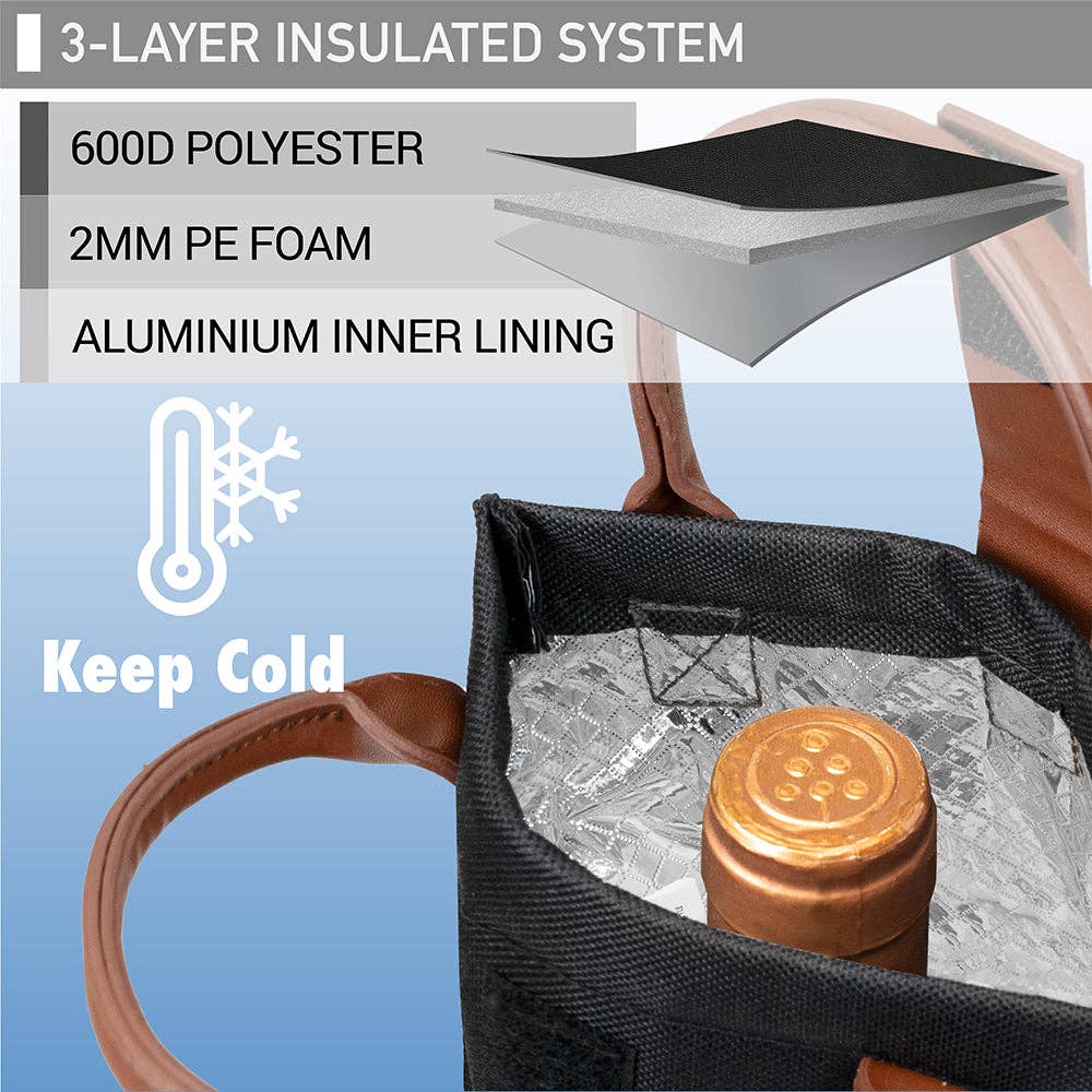 OPUX – wholesale Wine tote – 1 Bottle Classic Wine Carrier Bag11