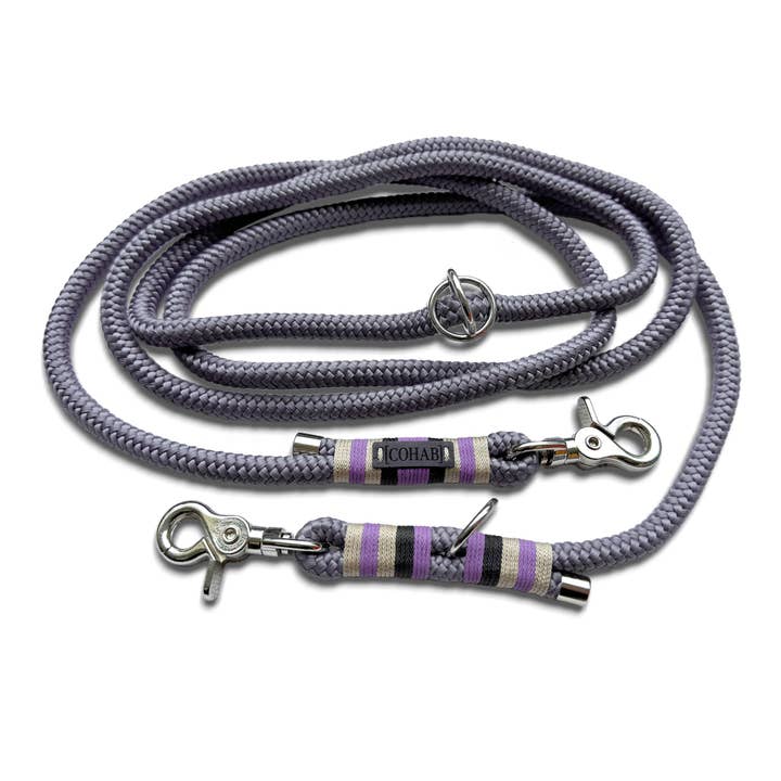 Adjustable tau leash "lavender" for wholesale by COHAB collective