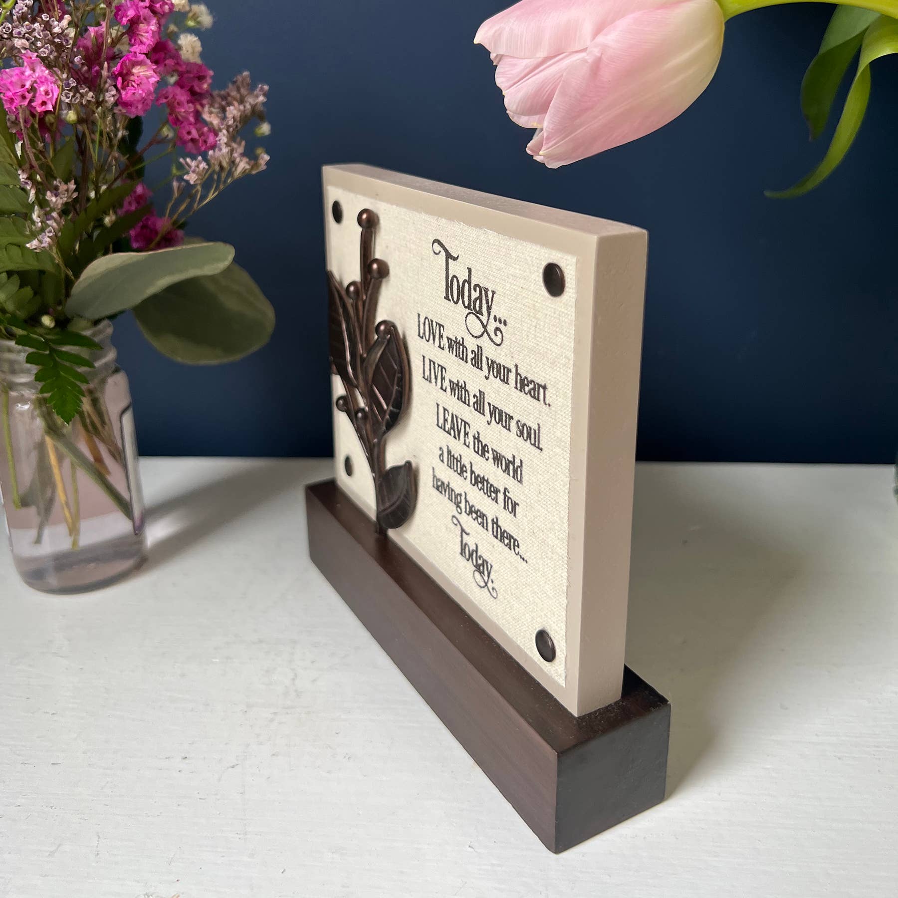 Abbey + CA Gift – Placa de parede por atacado – Hoje... Faith Plaque2