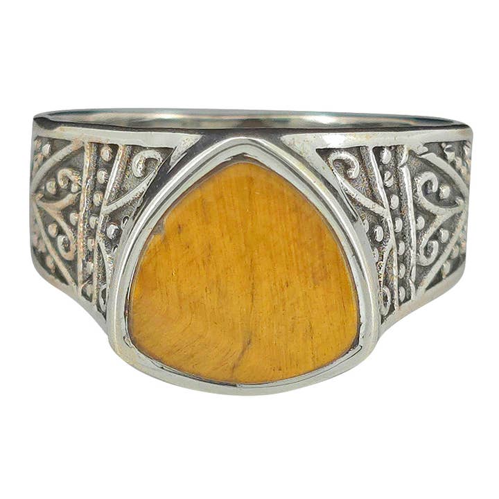 Tiger Eye Sterling Silver Ring for wholesale by Amberman