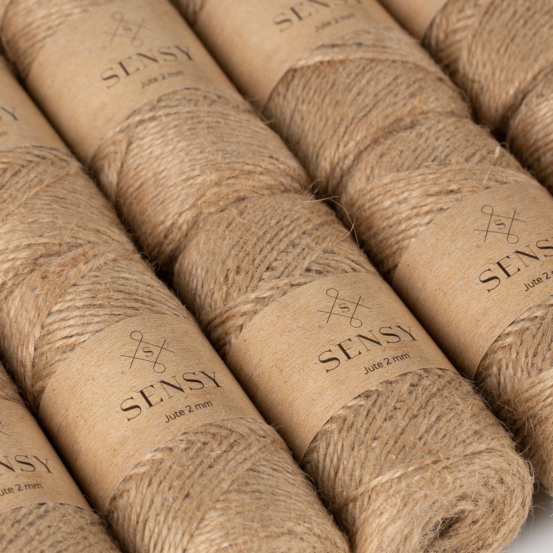 Sensy - Wholesale Twine - Sensy Premium Natural Jute Twine Best Arts Crafts Gift Twine Christmas Twine Durable Packing String (328 Feet)3