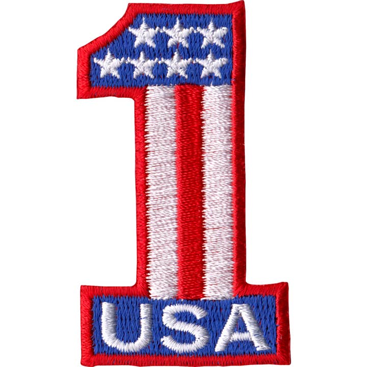 Patch - USA - Red, White And Blue #1 for wholesale by Square Deal Recordings & Supplies