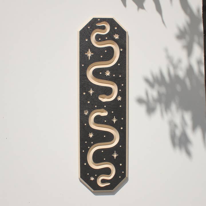 Carved Snakes Wall Hanging for wholesale by Hykry