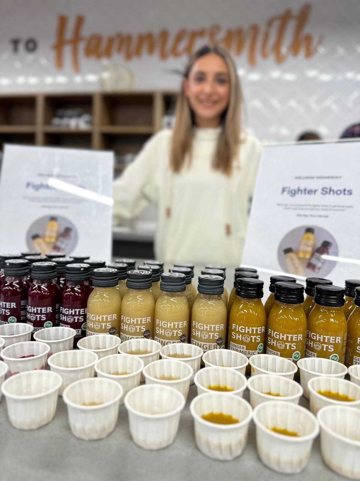 Fighter Shots - Wholesale Oral Supplement/Vitamin - Ginger + Marine Collagen 3,000mg welness shot 12x60ml10