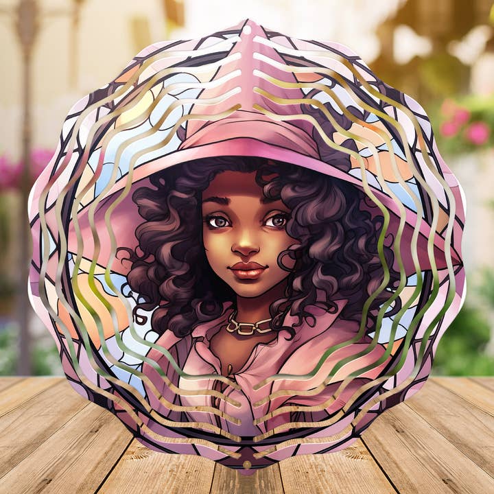 Afrikansk-amerikansk häxa #3-8" vindspel sublimeringstransfer för wholesale av Fun-R-We Creations & Co. Ltd.