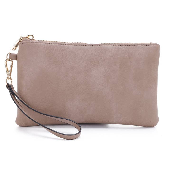 MiMi Wholesale - Wholesale Shoulder Bag - Women's - FC20495 Eliza Front Tassel Pocket 2 in 1 Hobo Shoulder Bag S15