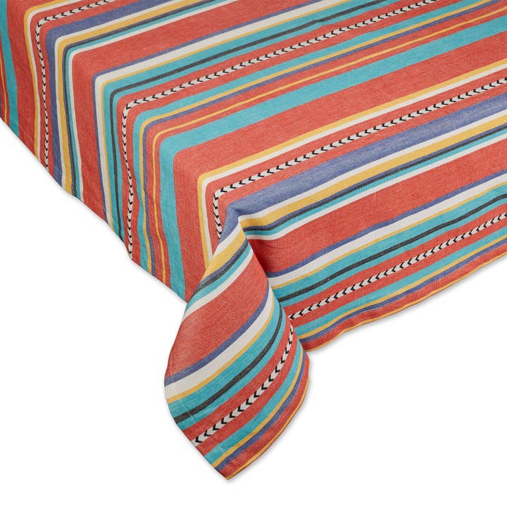 Nappe à rayures Verano — 60 X 84 po pour la vente par Design Imports