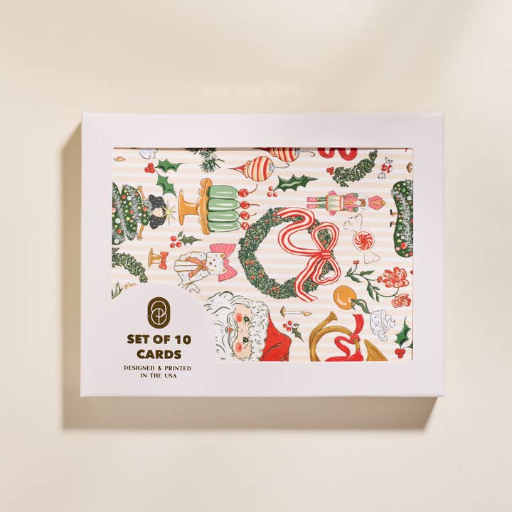 One & Only Paper - Wholesale Christmas Card - Nostalgic Christmas Card A2 - Set of 10