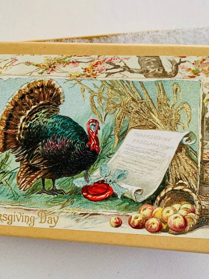 Thanksgiving Proclamation Turkey Gift Box for wholesale by ELLegant Creations, LLC