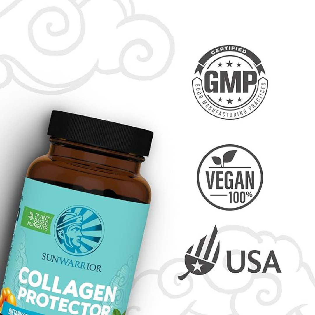Sunwarrior - Wholesale Oral Supplement/Vitamin - Protector Plant-Based Collagen Capsules - Vegan, Soy-Free2
