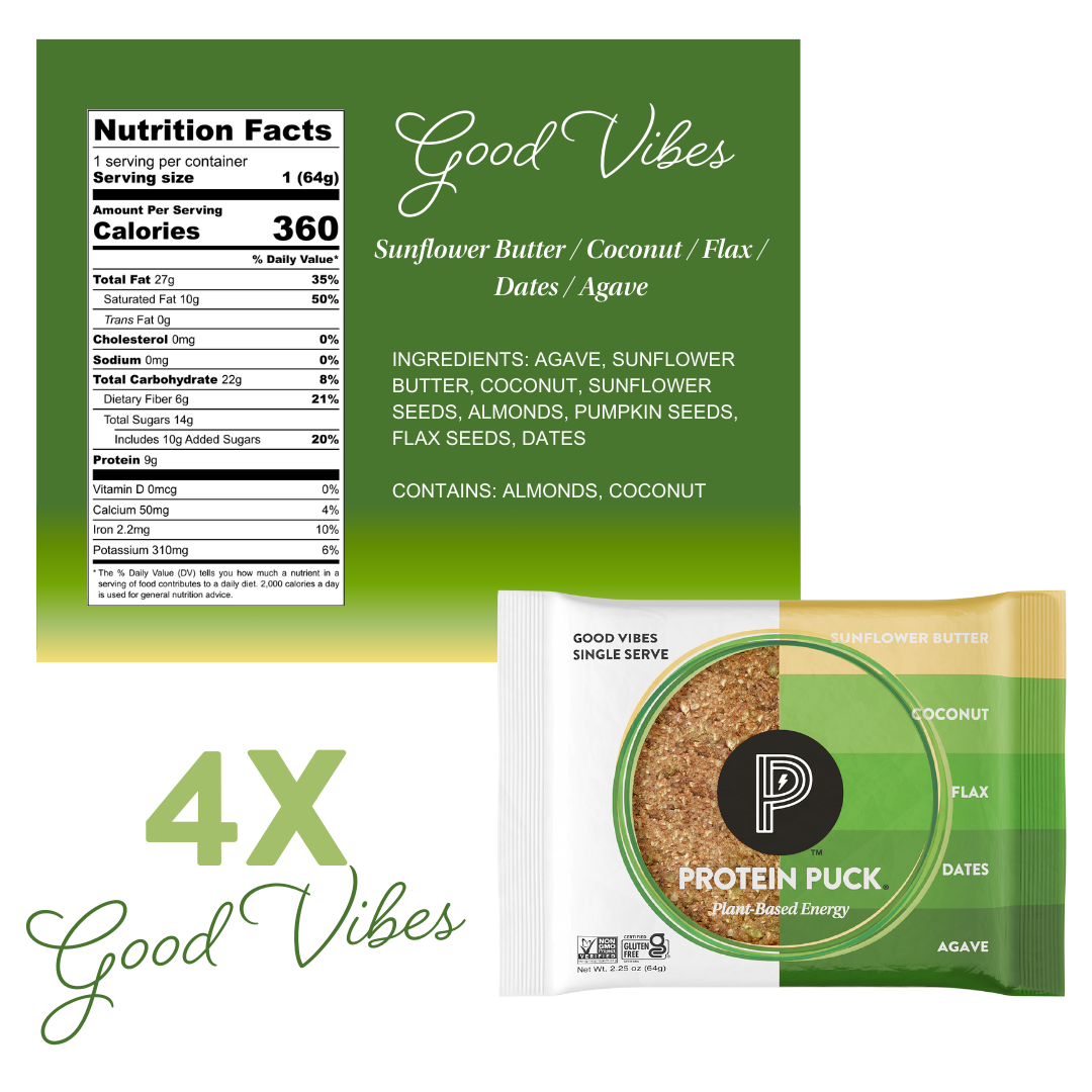 Protein Puck - Vente Barres de céréales - Barres protéinées à base de plantes - Emballage varié (barres de 16 à 2,25 oz)5