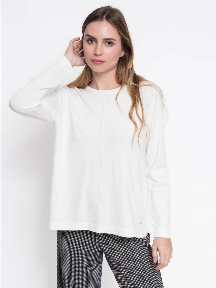 SEMI-BASIC VISCOSE KNIT JERSEY WITH BOAT NECK B2B for wholesale by CMS Love