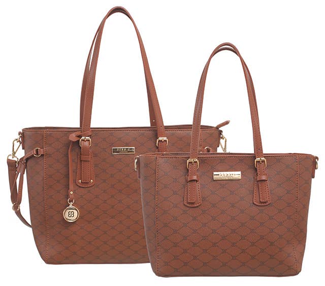 Bessie London - Wholesale Shoulder Bag - Women's - MONOGRAM 2 IN 1 SHOULDER BAG23