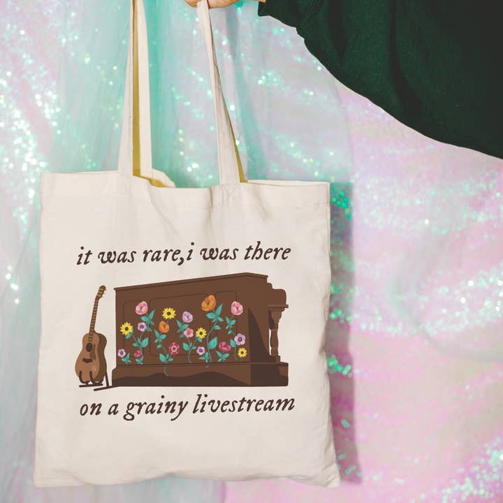 Literari Goods, Co | Book Themed Candles + Gifts - Wholesale Tote Bag - Women's - Canvas taylor tote bag - Eras Piano - It was rare gift3