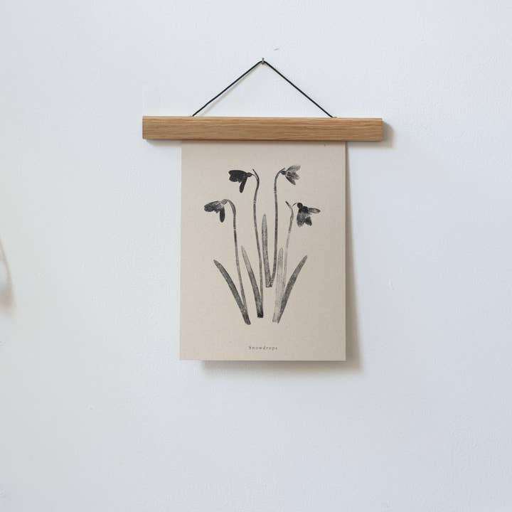 Alicia Breakspear - Wholesale Art Print - Botanical Art Print A5 A4 A3 Snowdrops Flower 1