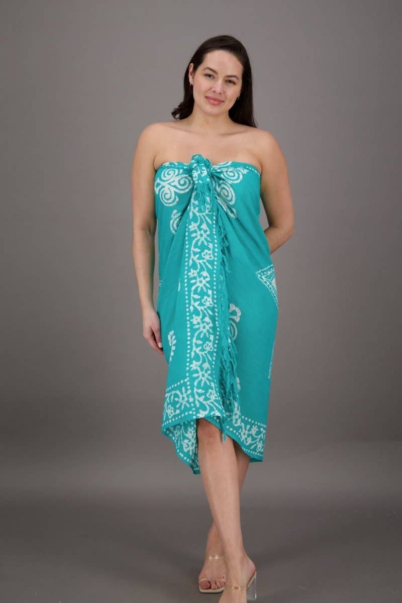 Advance Apparels - Wholesale Swim Cover Up - Women's - Block Print Pareo (12 Colors)10