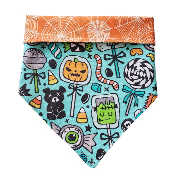 Halloween Candy - Reversible Dog Collar Bandana for wholesale by Charlie & the Hound