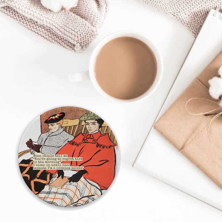 Giftologie - Wholesale Coasters - Mix & Match Coaster - MCM art, problem solver funny quote