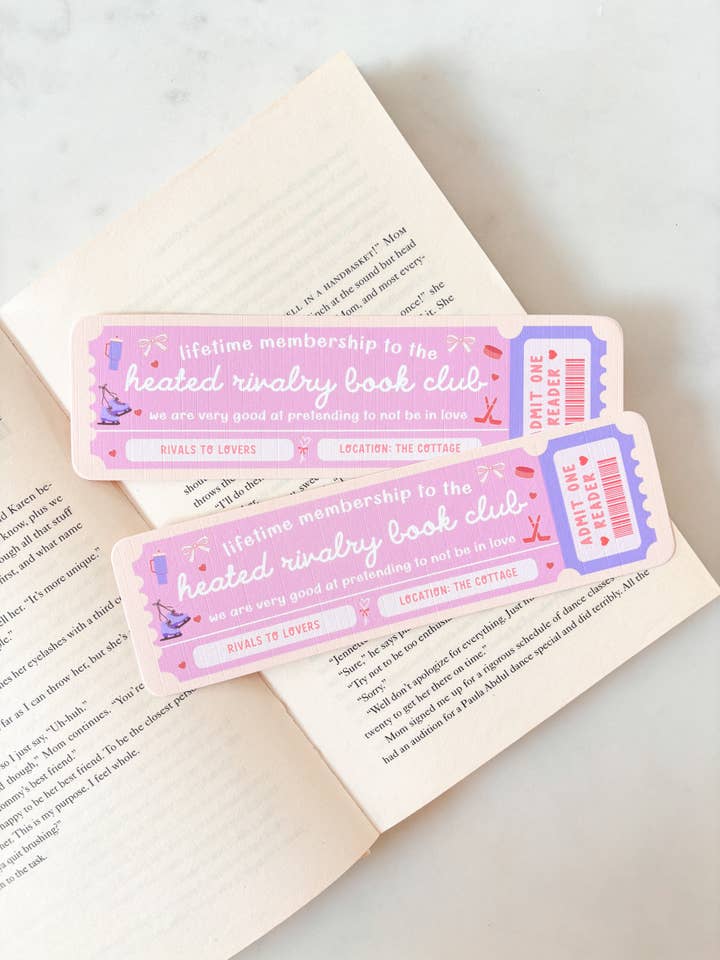 Marcapáginas del Club de Lectura Rivales Acérrimos para venta al por mayor de Fleurs on Sunday