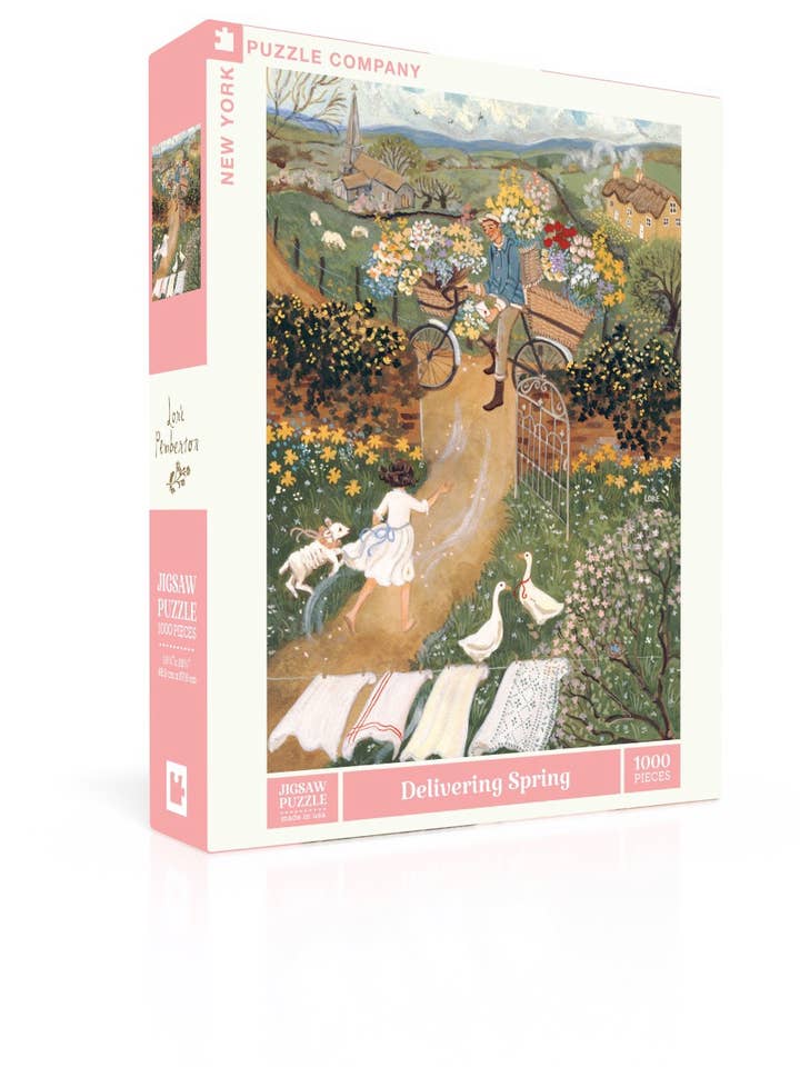 Delivering Spring - 1000 Piece Jigsaw Puzzle for wholesale by New York Puzzle Company