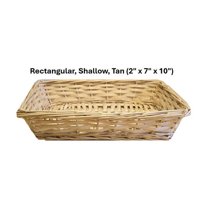 Merchandise Unlimited - Wholesale Basket - Wicker Baskets for Storage, Gifts, or Home Decor